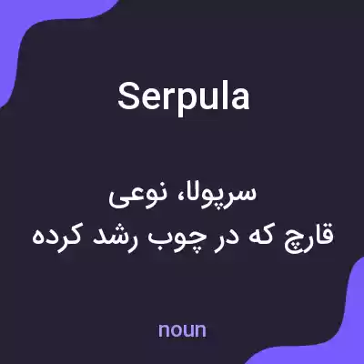 معنی serpula به فارسی معنی serpula به فارسی