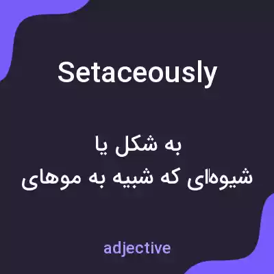 معنی setaceously به فارسی معنی setaceously به فارسی