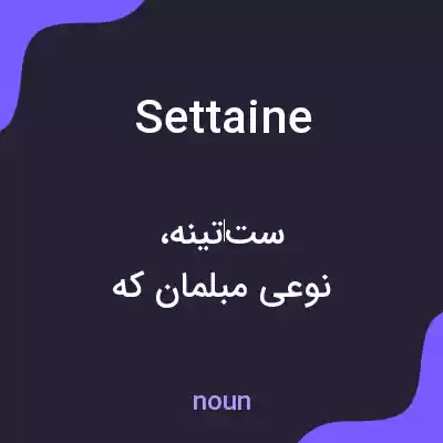 معنی settaine به فارسی معنی settaine به فارسی