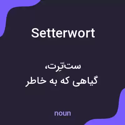 معنی setterwort به فارسی معنی setterwort به فارسی