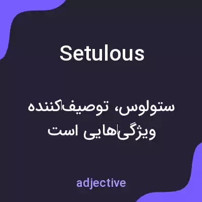 معنی setulous به فارسی معنی setulous به فارسی