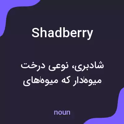 معنی shadberry به فارسی معنی shadberry به فارسی
