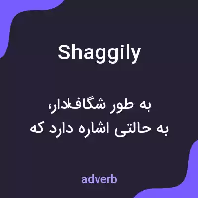 معنی shaggily به فارسی معنی shaggily به فارسی