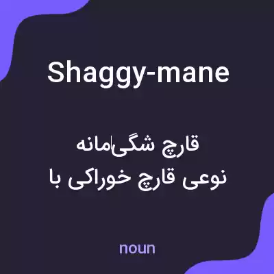 معنی shaggy-mane به فارسی معنی shaggy-mane به فارسی