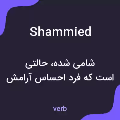 معنی shammied به فارسی معنی shammied به فارسی