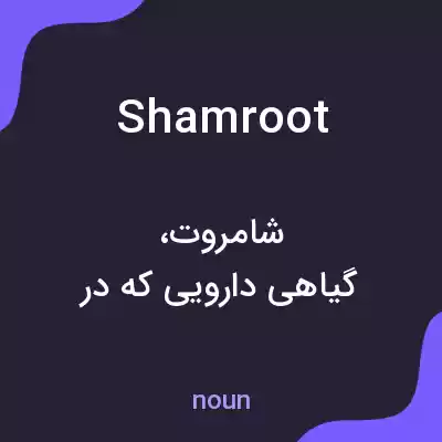 معنی shamroot به فارسی معنی shamroot به فارسی