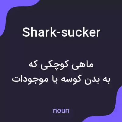 معنی shark-sucker به فارسی معنی shark-sucker به فارسی