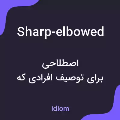 معنی sharp-elbowed به فارسی معنی sharp-elbowed به فارسی