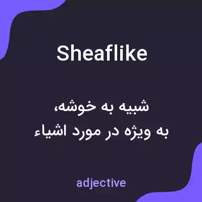 معنی sheaflike به فارسی معنی sheaflike به فارسی
