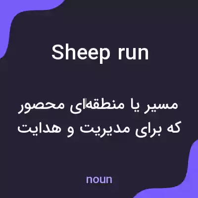 معنی sheep run به فارسی معنی sheep run به فارسی