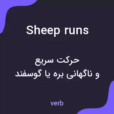 معنی sheep runs به فارسی معنی sheep runs به فارسی