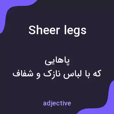 معنی sheerlegs به فارسی معنی sheerlegs به فارسی