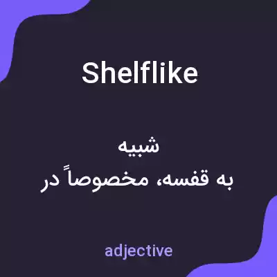 معنی shelflike به فارسی معنی shelflike به فارسی