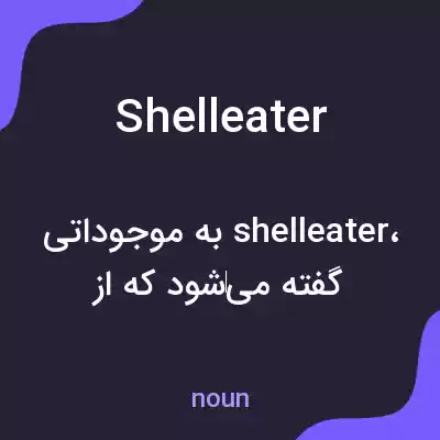 معنی shelleater به فارسی معنی shelleater به فارسی