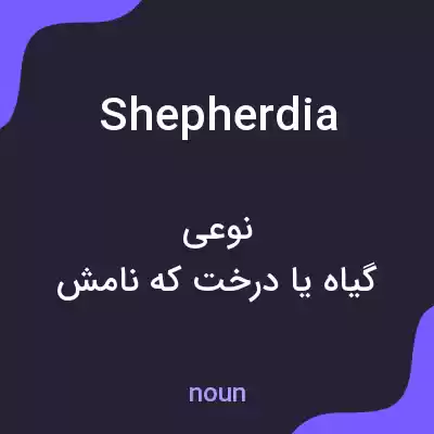 معنی shepherdia به فارسی معنی shepherdia به فارسی