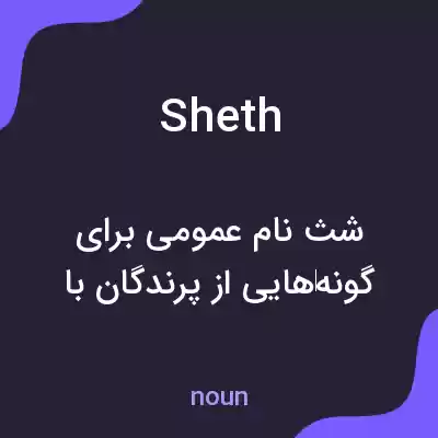 معنی sheth به فارسی معنی sheth به فارسی