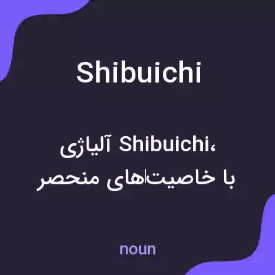 معنی shibuichi به فارسی معنی shibuichi به فارسی