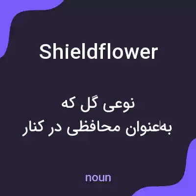 معنی shieldflower به فارسی معنی shieldflower به فارسی