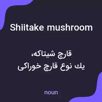 معنی shiitake mushroom به فارسی معنی shiitake mushroom به فارسی