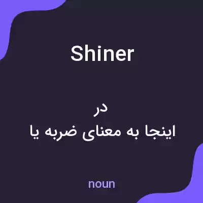 معنی shiner به فارسی معنی shiner به فارسی