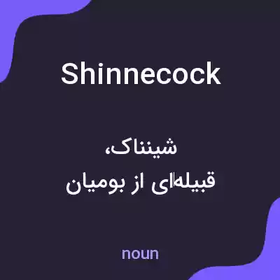 معنی shinnecock به فارسی معنی shinnecock به فارسی
