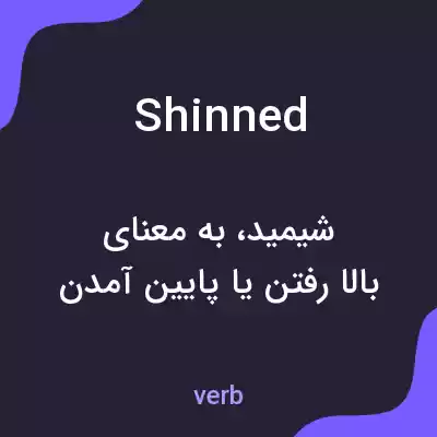 معنی shinned به فارسی معنی shinned به فارسی