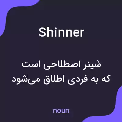 معنی shinner به فارسی معنی shinner به فارسی