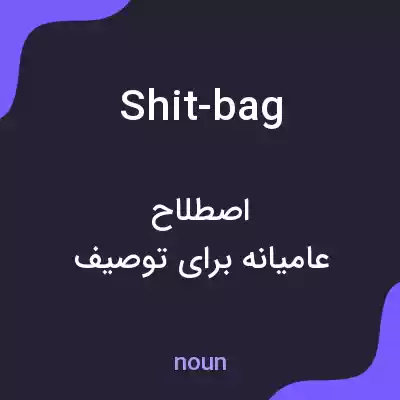 معنی shit-bag به فارسی