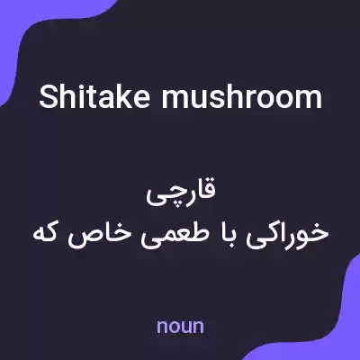 معنی shitake mushroom به فارسی معنی shitake mushroom به فارسی