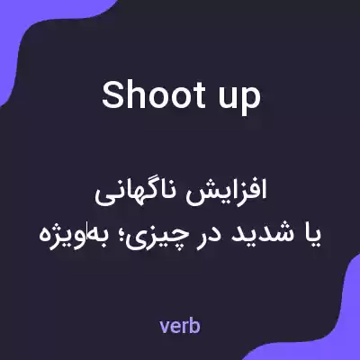 معنی shoot up به فارسی معنی shoot up به فارسی