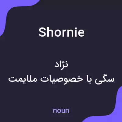 معنی shornie به فارسی معنی shornie به فارسی
