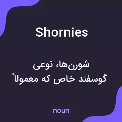 معنی shornies به فارسی