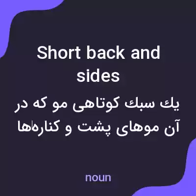 معنی short back and sides به فارسی معنی short back and sides به فارسی