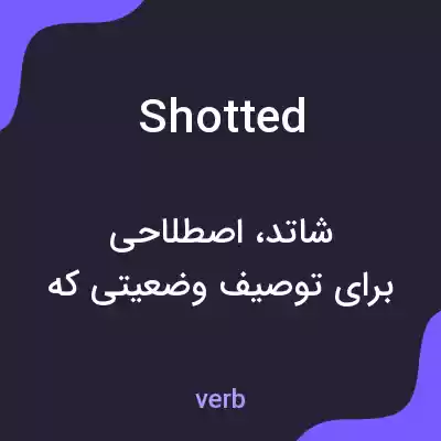 معنی shotted به فارسی معنی shotted به فارسی