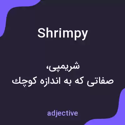 معنی shrimpy به فارسی معنی shrimpy به فارسی