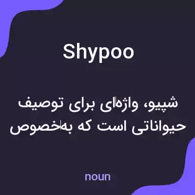 معنی shypoo به فارسی معنی shypoo به فارسی
