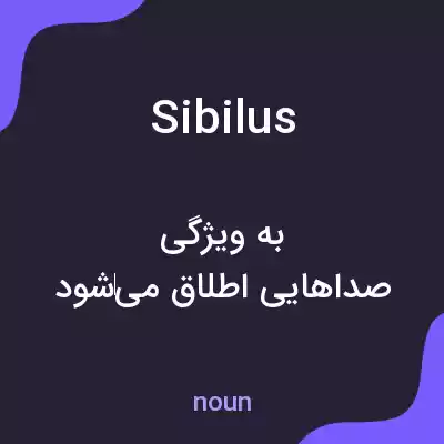 معنی sibilus به فارسی معنی sibilus به فارسی