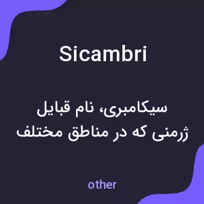 معنی sicambri به فارسی معنی sicambri به فارسی
