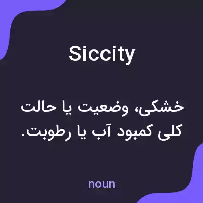 معنی siccity به فارسی معنی siccity به فارسی