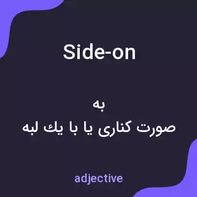 معنی side-on به فارسی معنی side-on به فارسی
