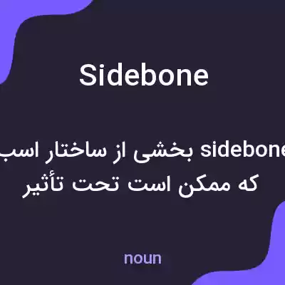 معنی sidebone به فارسی معنی sidebone به فارسی