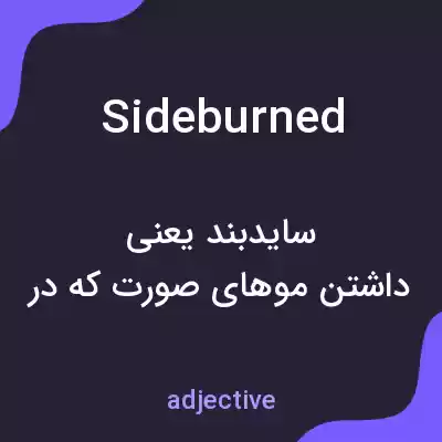 معنی sideburned به فارسی معنی sideburned به فارسی