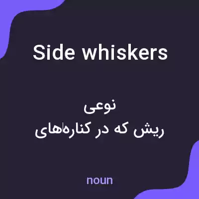 معنی side whiskers به فارسی معنی side whiskers به فارسی