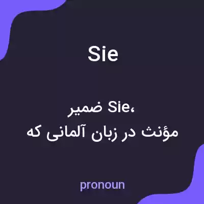 معنی sie به فارسی معنی sie به فارسی
