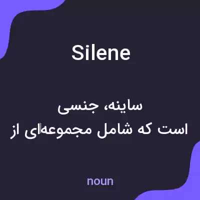 معنی silene به فارسی معنی silene به فارسی