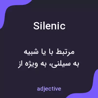 معنی silenic به فارسی معنی silenic به فارسی