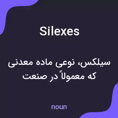 معنی silexes به فارسی معنی silexes به فارسی