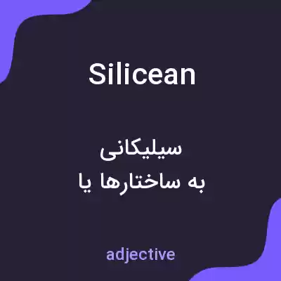 معنی silicean به فارسی معنی silicean به فارسی