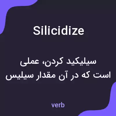 معنی silicidize به فارسی معنی silicidize به فارسی