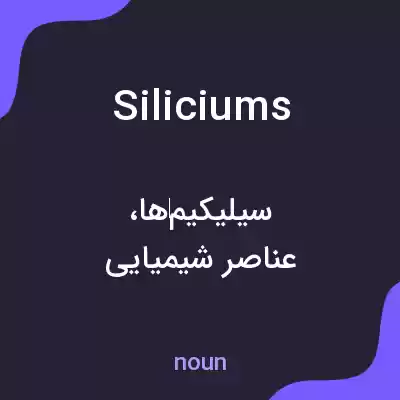 معنی siliciums به فارسی معنی siliciums به فارسی